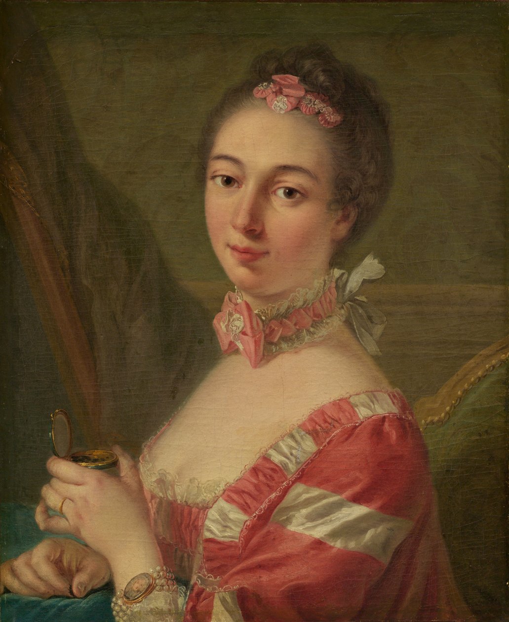 Portrett av en dame av Follower of Louis Michel Van Loo