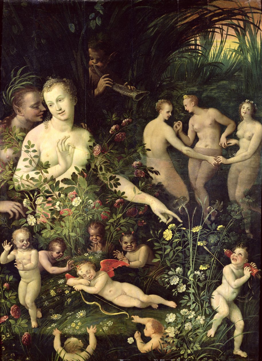 Allegory of Water eller Allegory of Love av Fontainebleau School