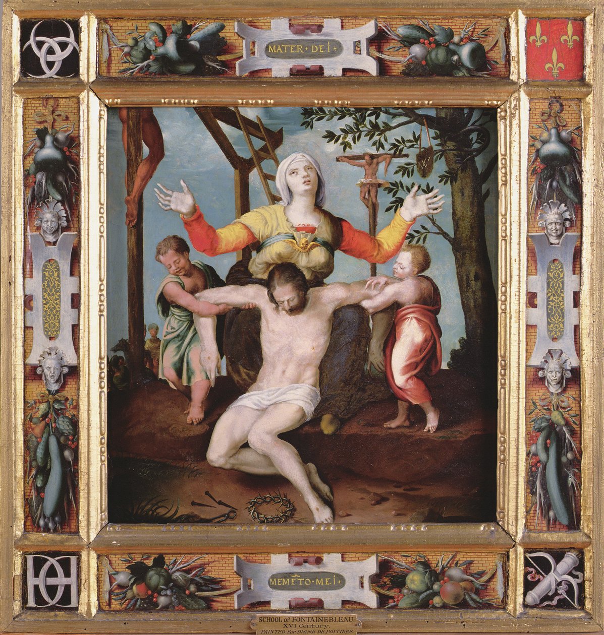 Pieta, Lille Ante-rom av Fontainebleau School