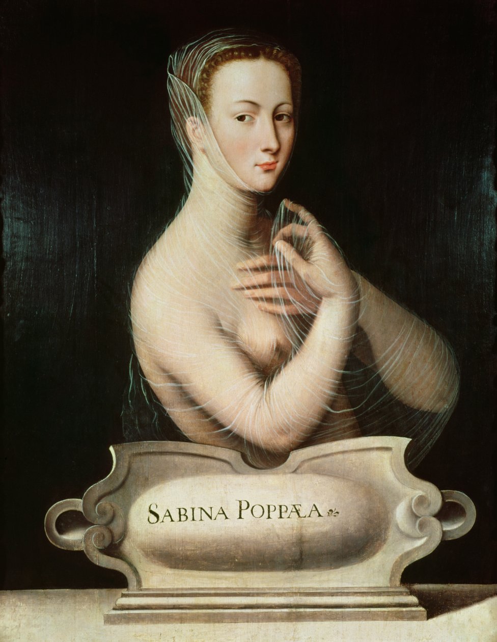 Sabina Poppaea, ca. 1570 av Fontainebleau School