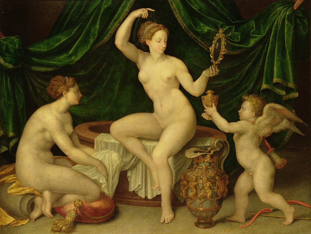 Venus på toalettet hennes av Fontainebleau School