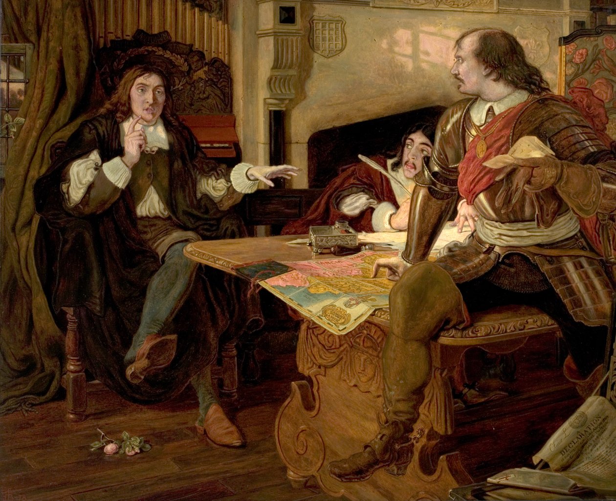 Cromwell Protector of the Vaudois, 1877 av Ford Madox Brown