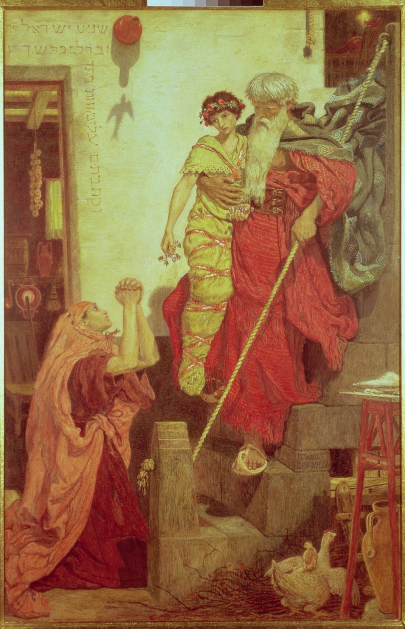 Elijah gjenoppretter enkens sønn, 1868 av Ford Madox Brown