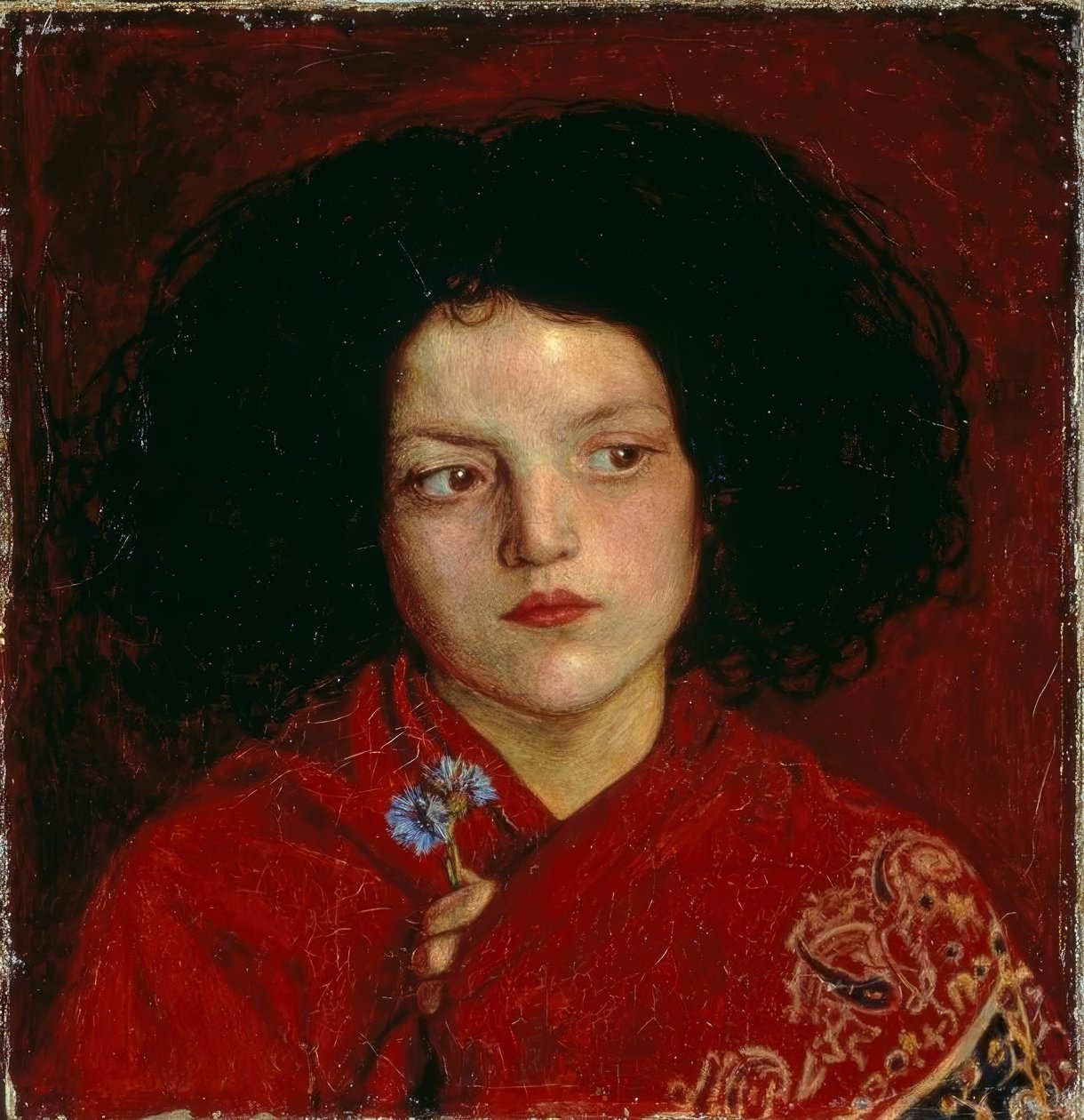 F.M.Brown, den irske jenta av Ford Madox Brown