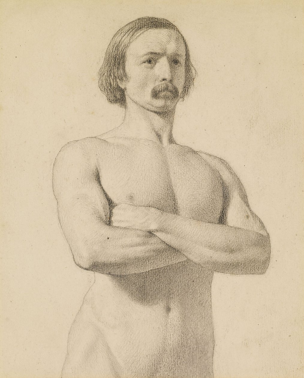 Mannlig naken av Ford Madox Brown