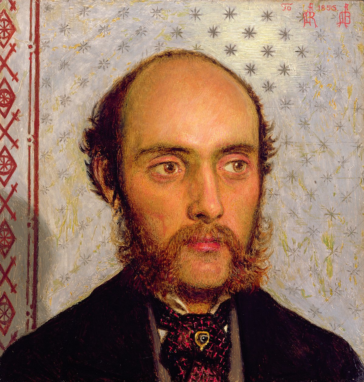 Portrett av William Michael Rossetti (1829-1919) av Lamplight, 1856 (panel) av Ford Madox Brown