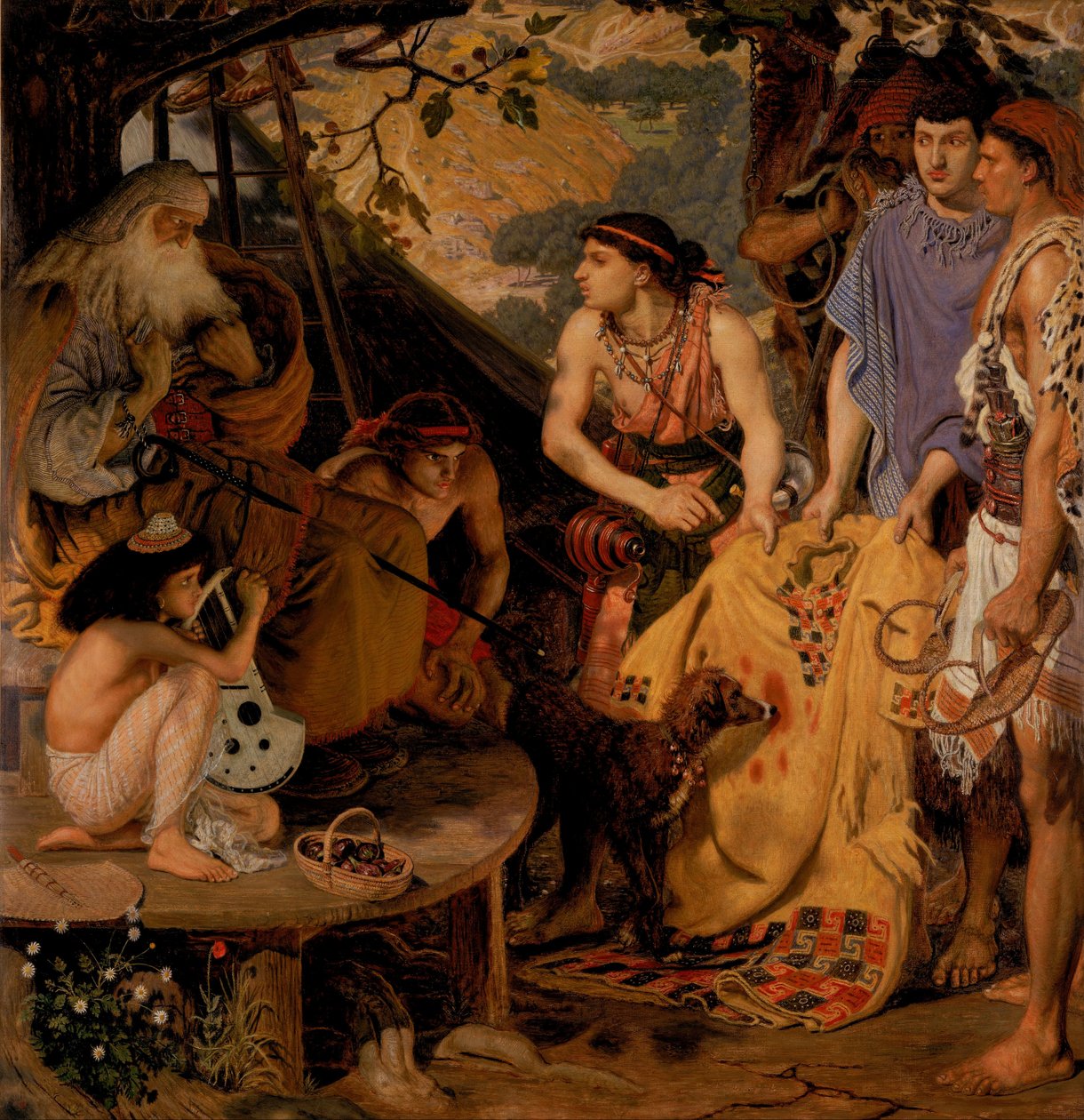 Frakken med mange farger av Ford Madox Brown