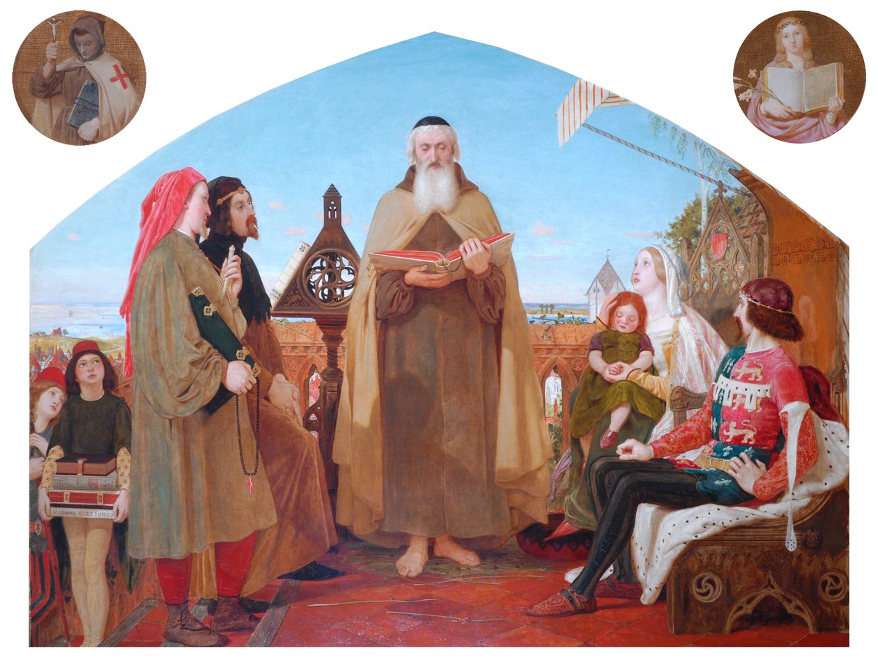 Den første oversettelsen av Bibelen til engelsk av Ford Madox Brown