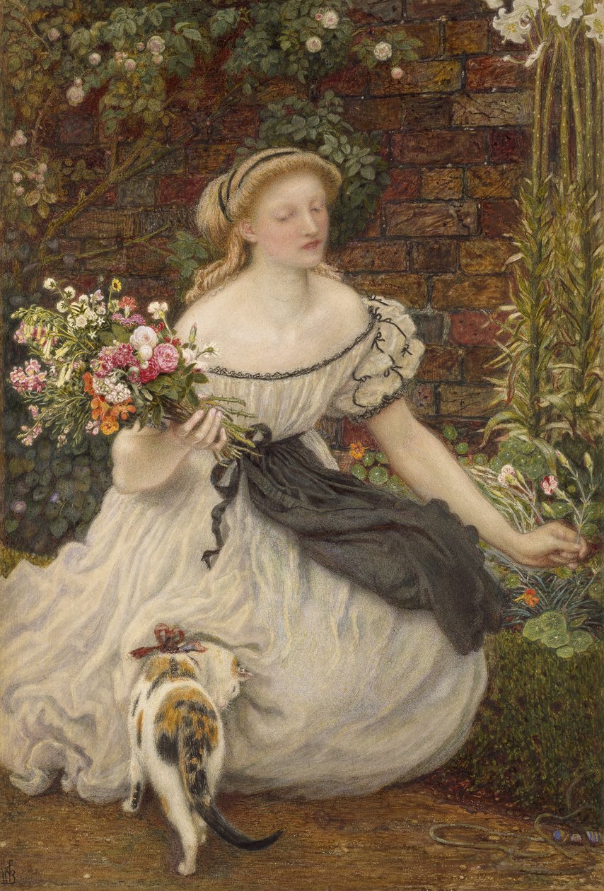 The Nosegay, 1800-tallet av Ford Madox Brown