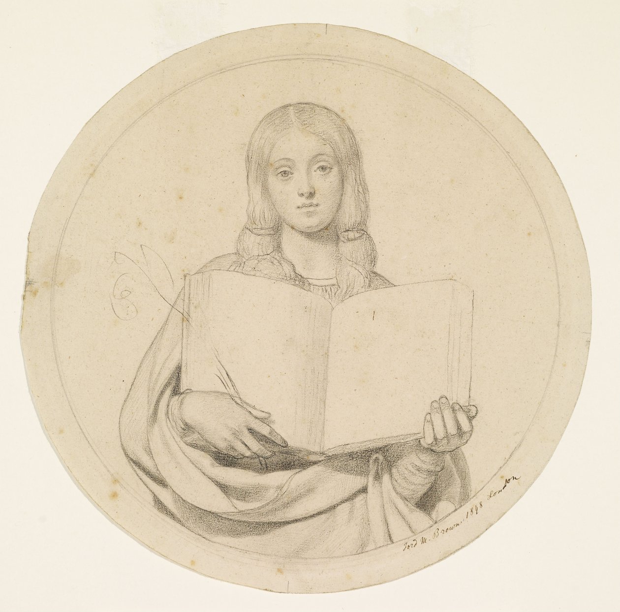 Wycliffe Lese sin oversettelse av Bibelen av Ford Madox Brown