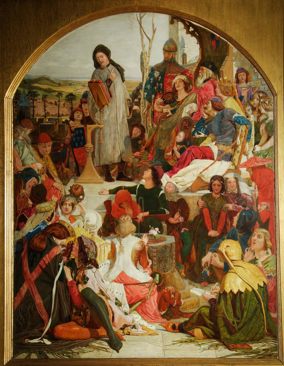Chaucer ved domstolen til Edward III, 1847-1852 av Ford Madox Brown
