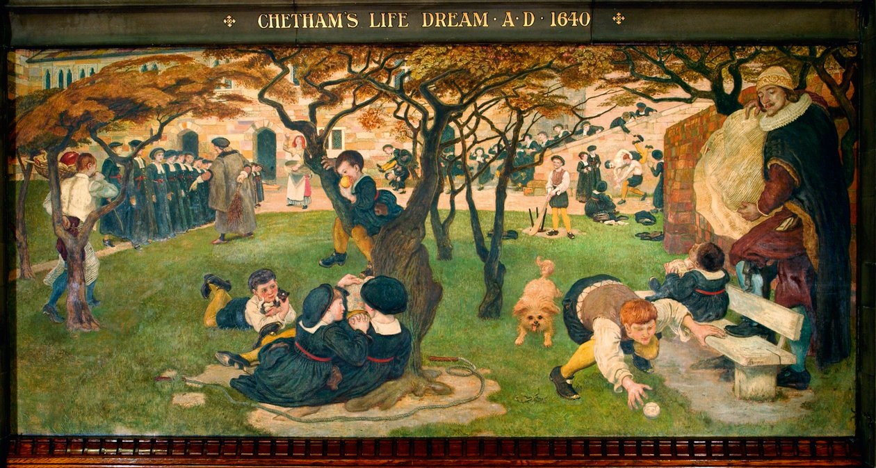 Chethams livsdrøm 1640 e.Kr av Ford Madox Brown
