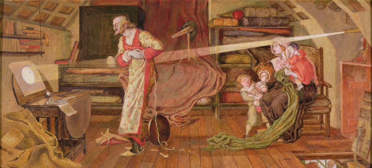 Crabtree ser på Venus-passasjen i 1639 av Ford Madox Brown