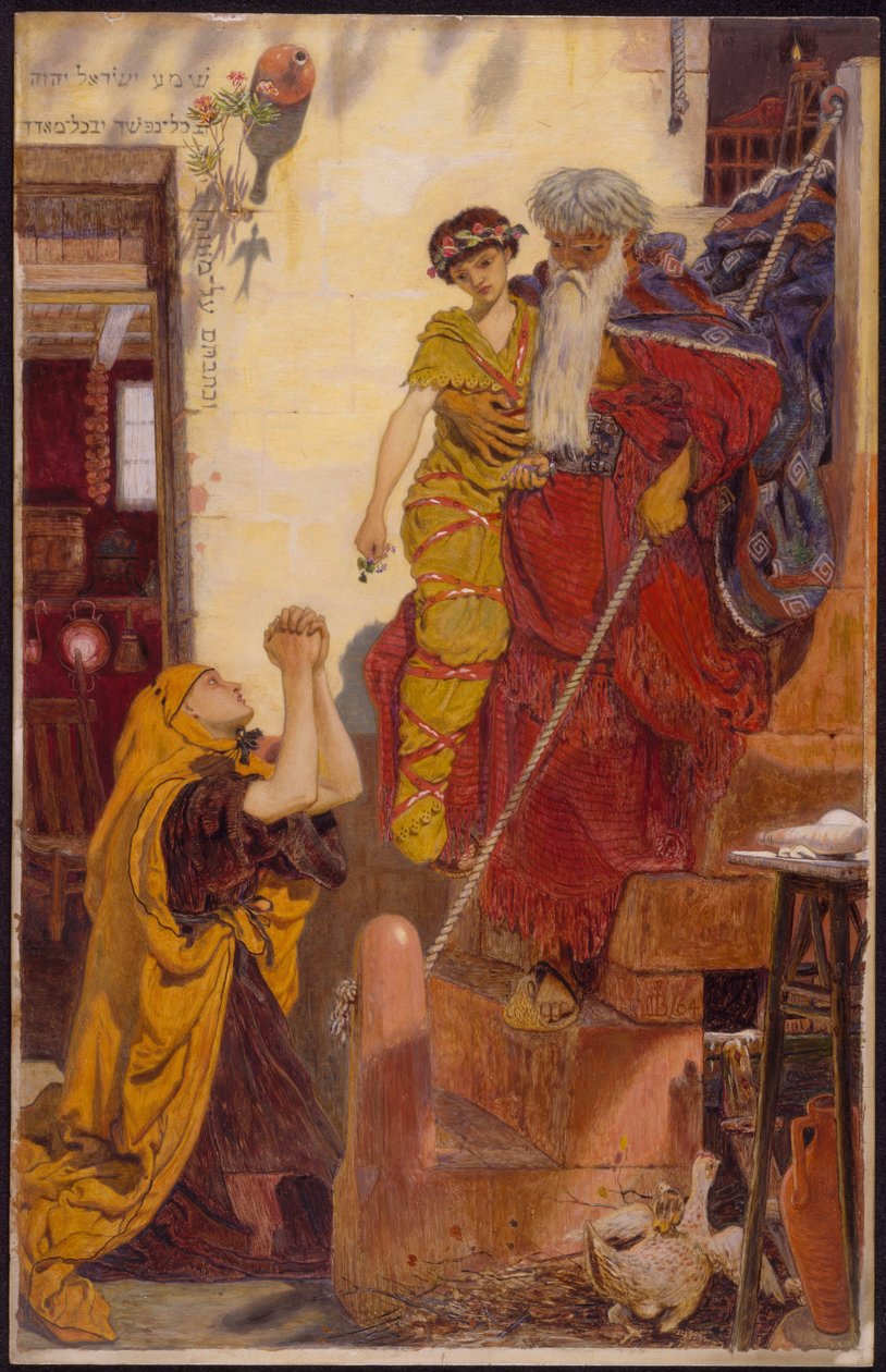 Elias og enkens sønn av Ford Madox Brown