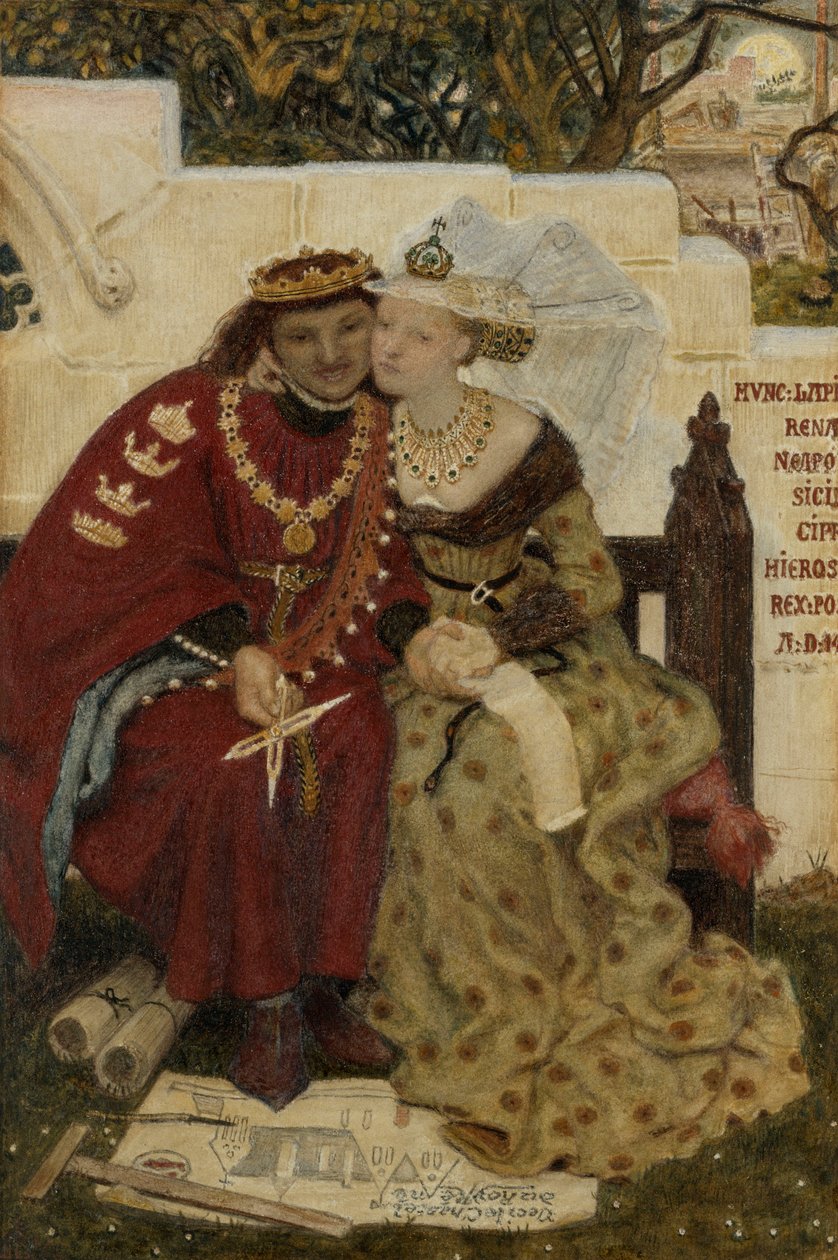 Kong Renes bryllupsreise av Ford Madox Brown