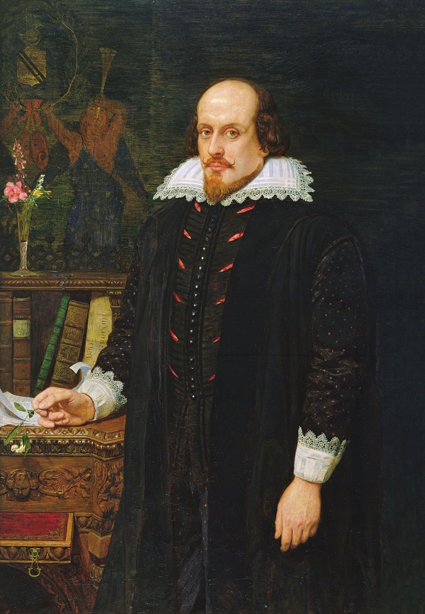 Portrett av William Shakespeare 1564-1616, 1849 av Ford Madox Brown