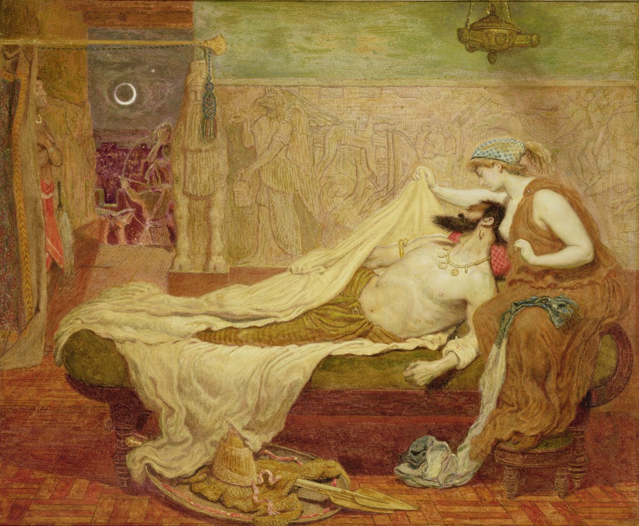 Drømmen om Sardanapalus av Ford Madox Brown