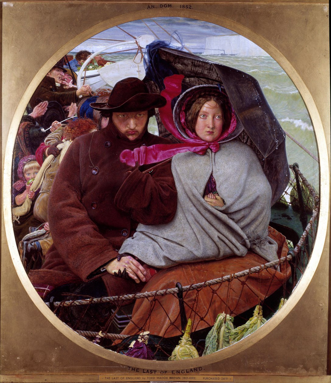 Siste blikk på England av Ford Madox Brown