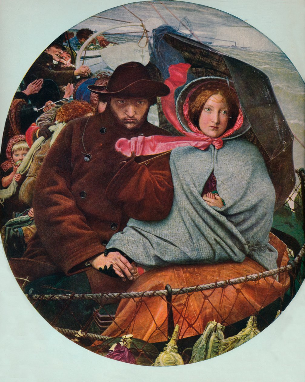 The Last of England, 1855, 1912 av Ford Madox Brown