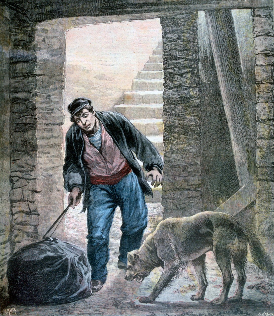En forbrytelse på Rue Botzaris, Paris, 1892 av Fortuné Méaulle