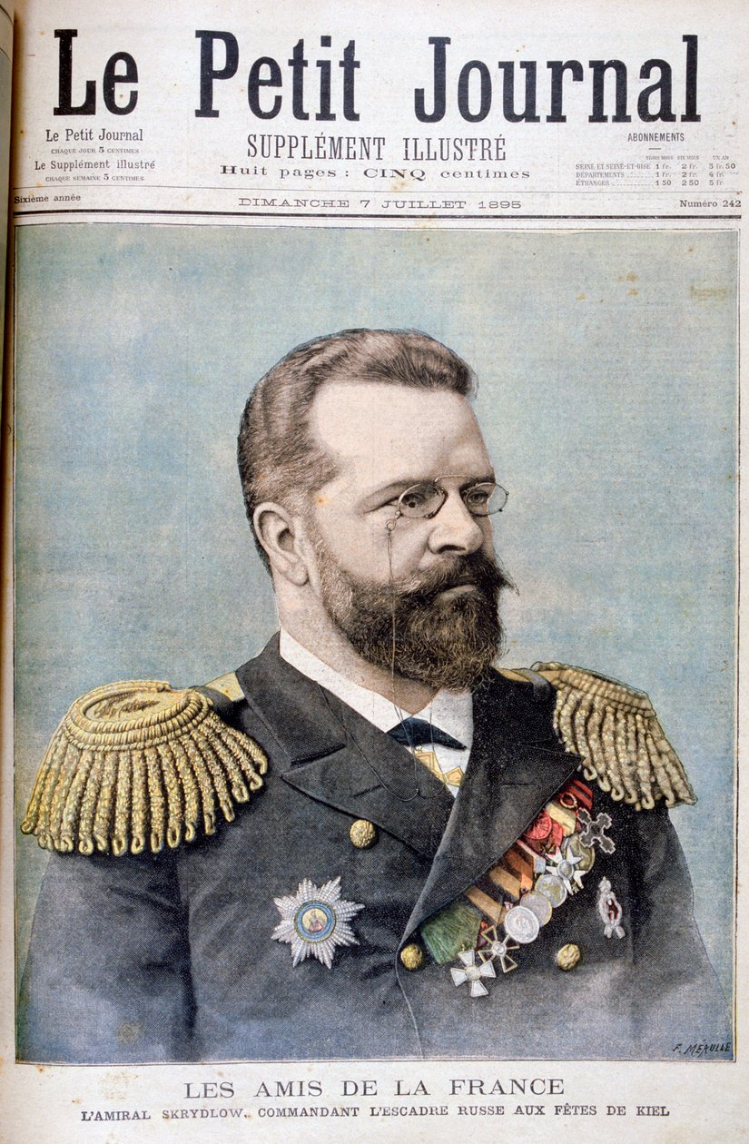 Admiral Nikolai Skrydlov, russisk sjøoffiser, 1895 av Fortuné Méaulle