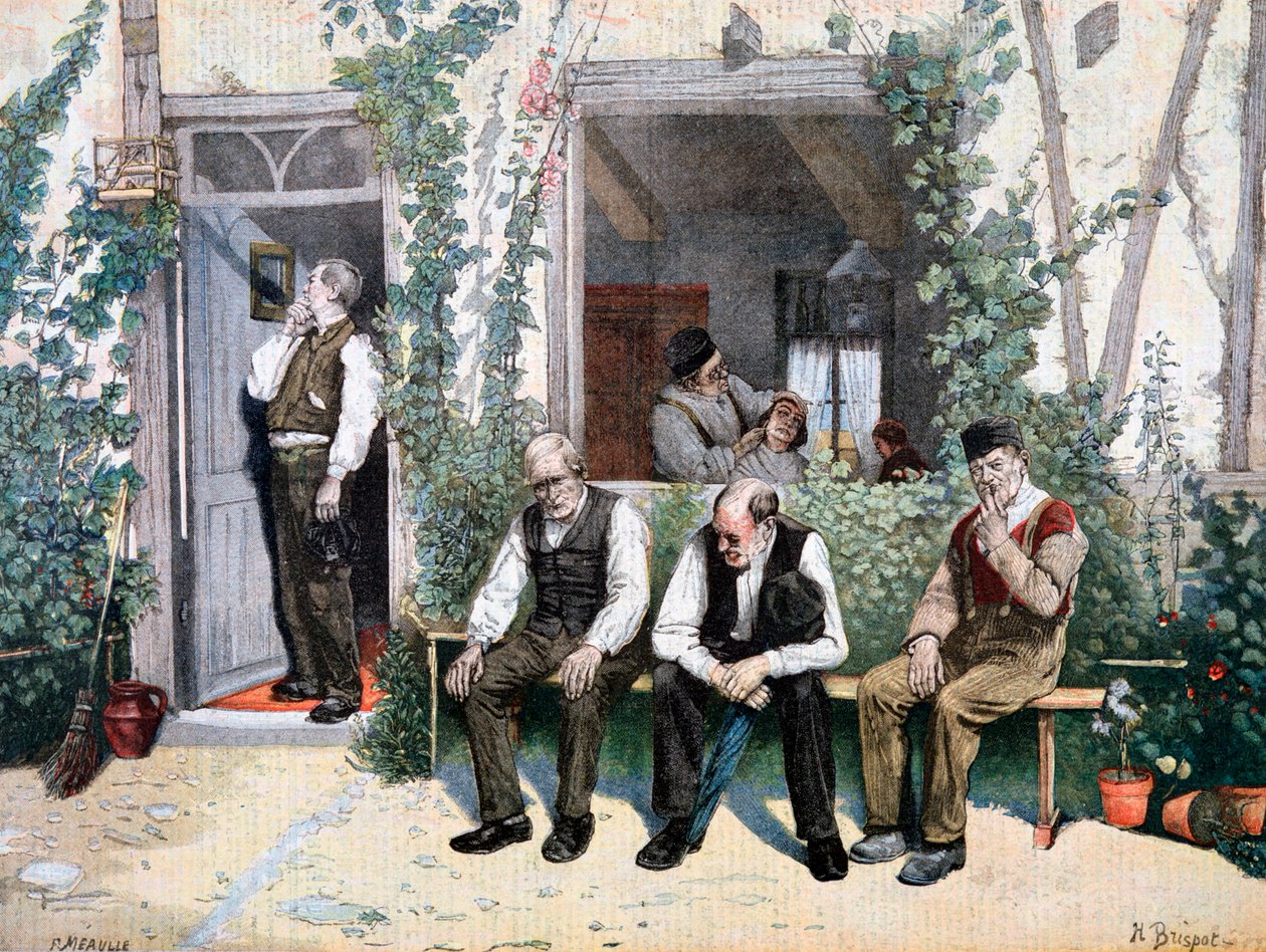 Hos Barberne, 1895 av Fortuné Méaulle