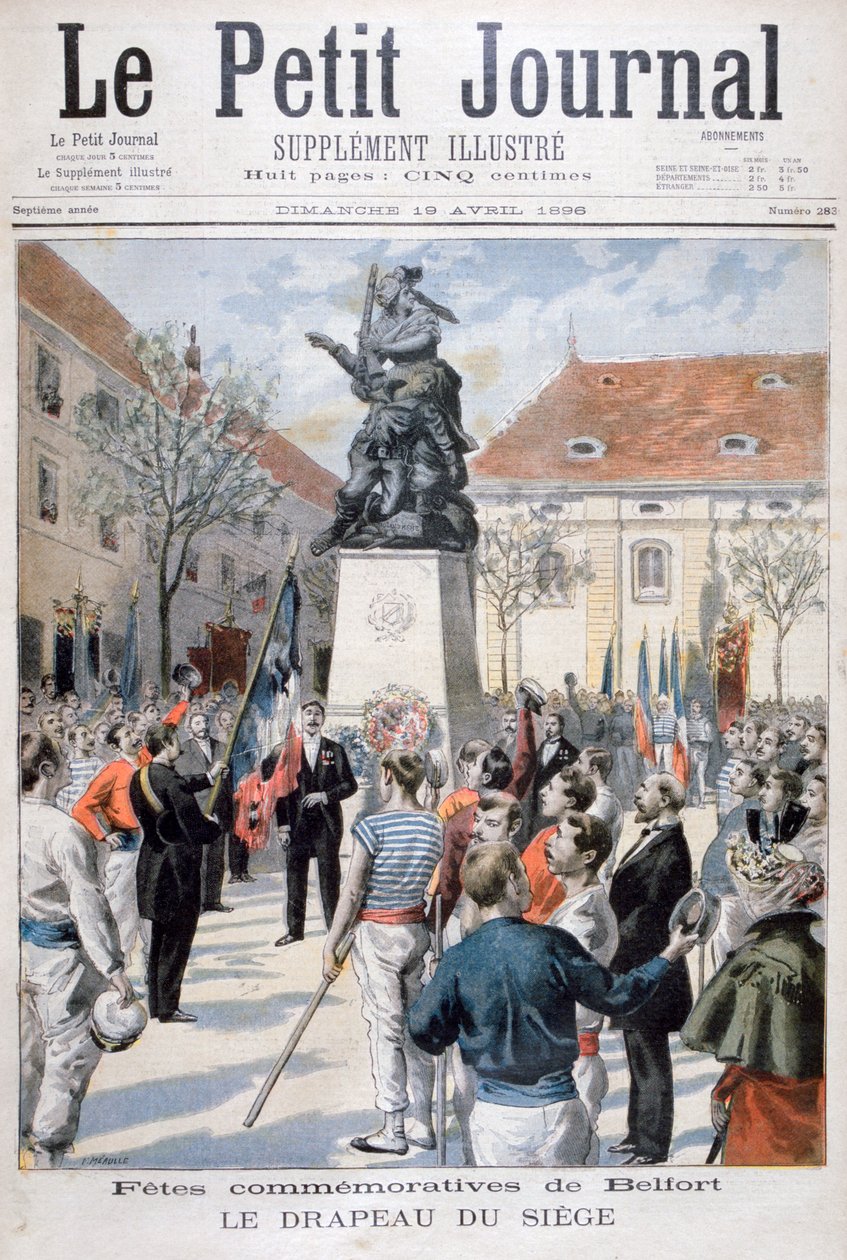minne om beleiringen av Belfort, 1896 av Fortuné Méaulle