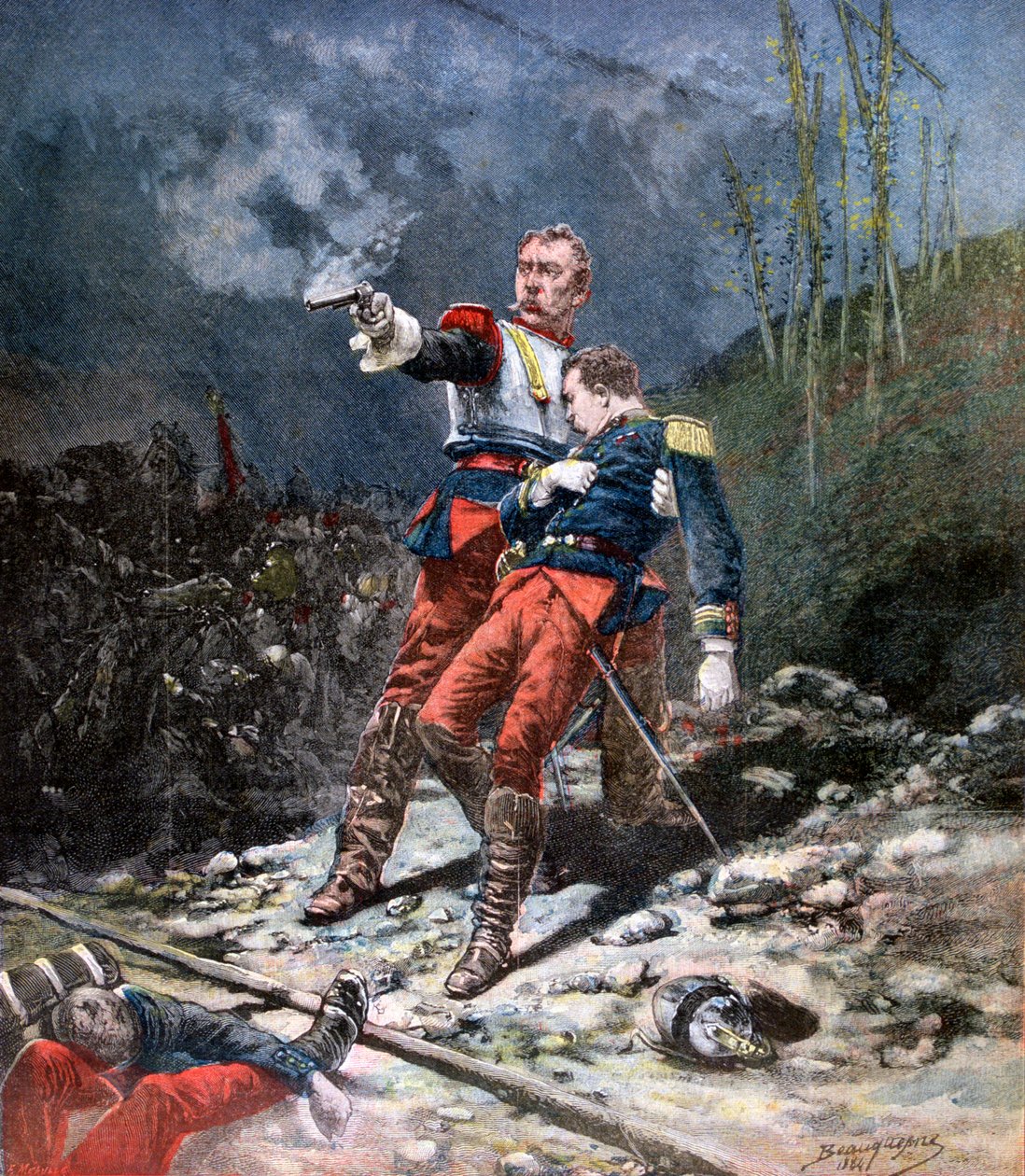 Face the Enemy, 1884, 1890 av Fortuné Méaulle