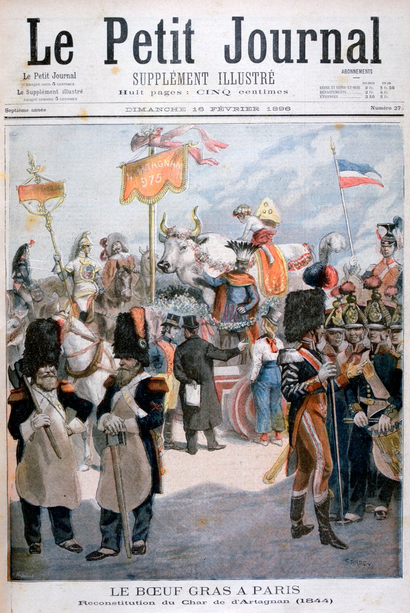 Feiring av fet okse i Paris, 1896 av Fortuné Méaulle