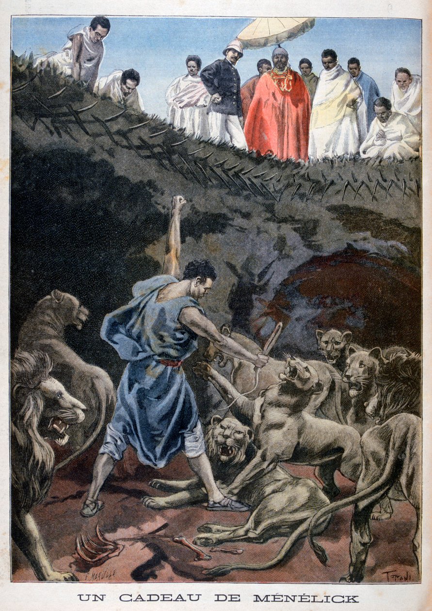 Menelik II av Etiopia, 1898 av Fortuné Méaulle