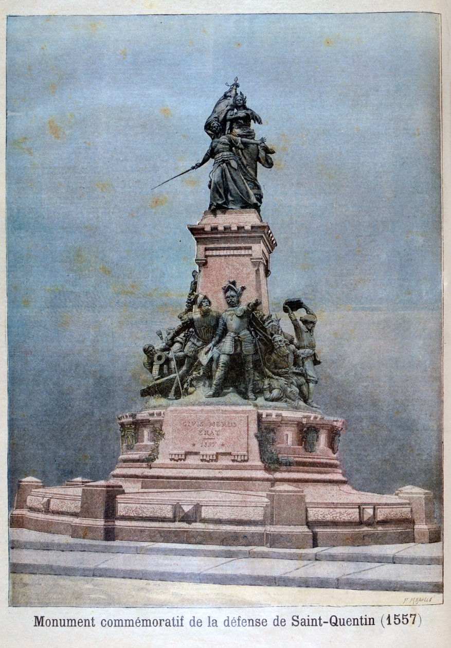 Monument til forsvaret av St Quentin, 1557, 1896 av Fortuné Méaulle
