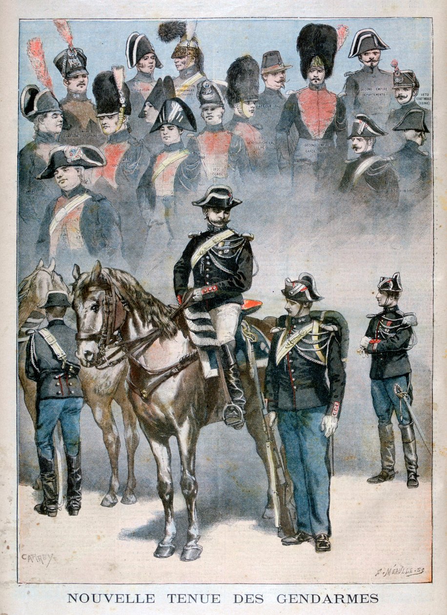 Ny uniform av Gendarmes, 1896 av Fortuné Méaulle