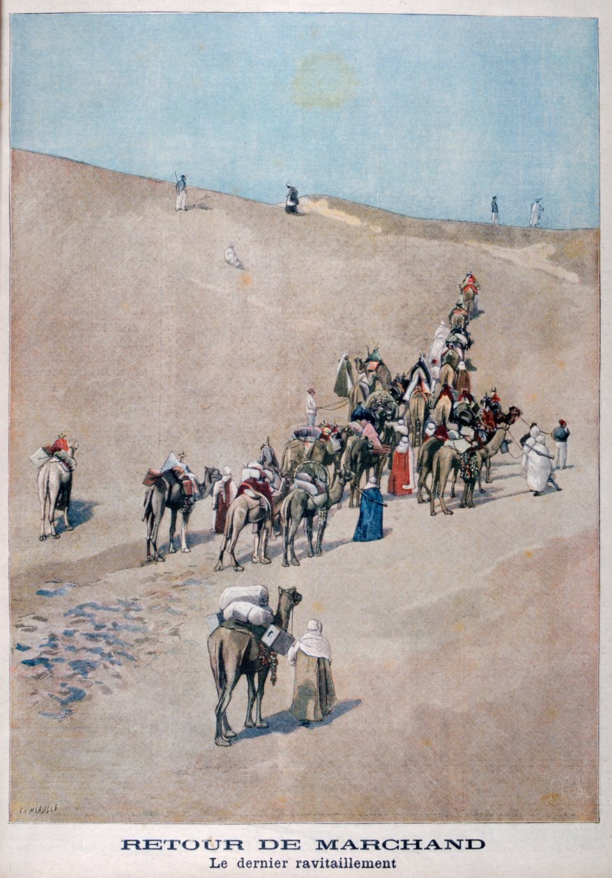Retur av kjøpmenn, 1899 av Fortuné Méaulle