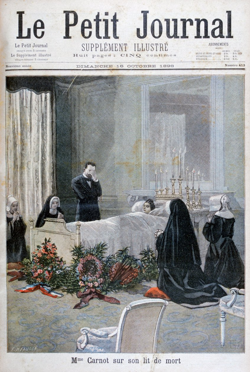 Dødsfallet til sønnen til Marie François Sadi Carnot, 1898 av Fortuné Méaulle