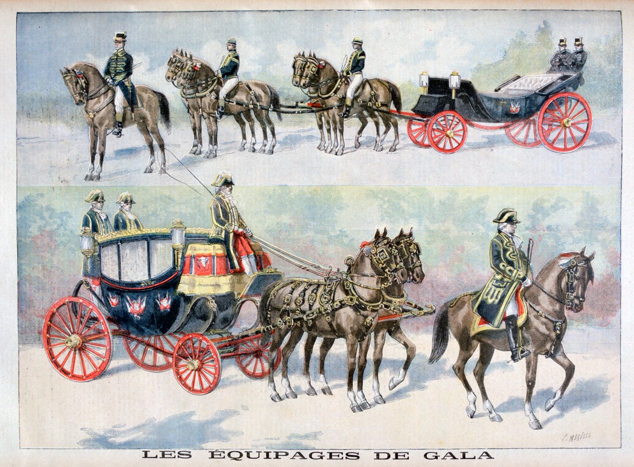 Typer gallavogner, 1896 av Fortuné Méaulle