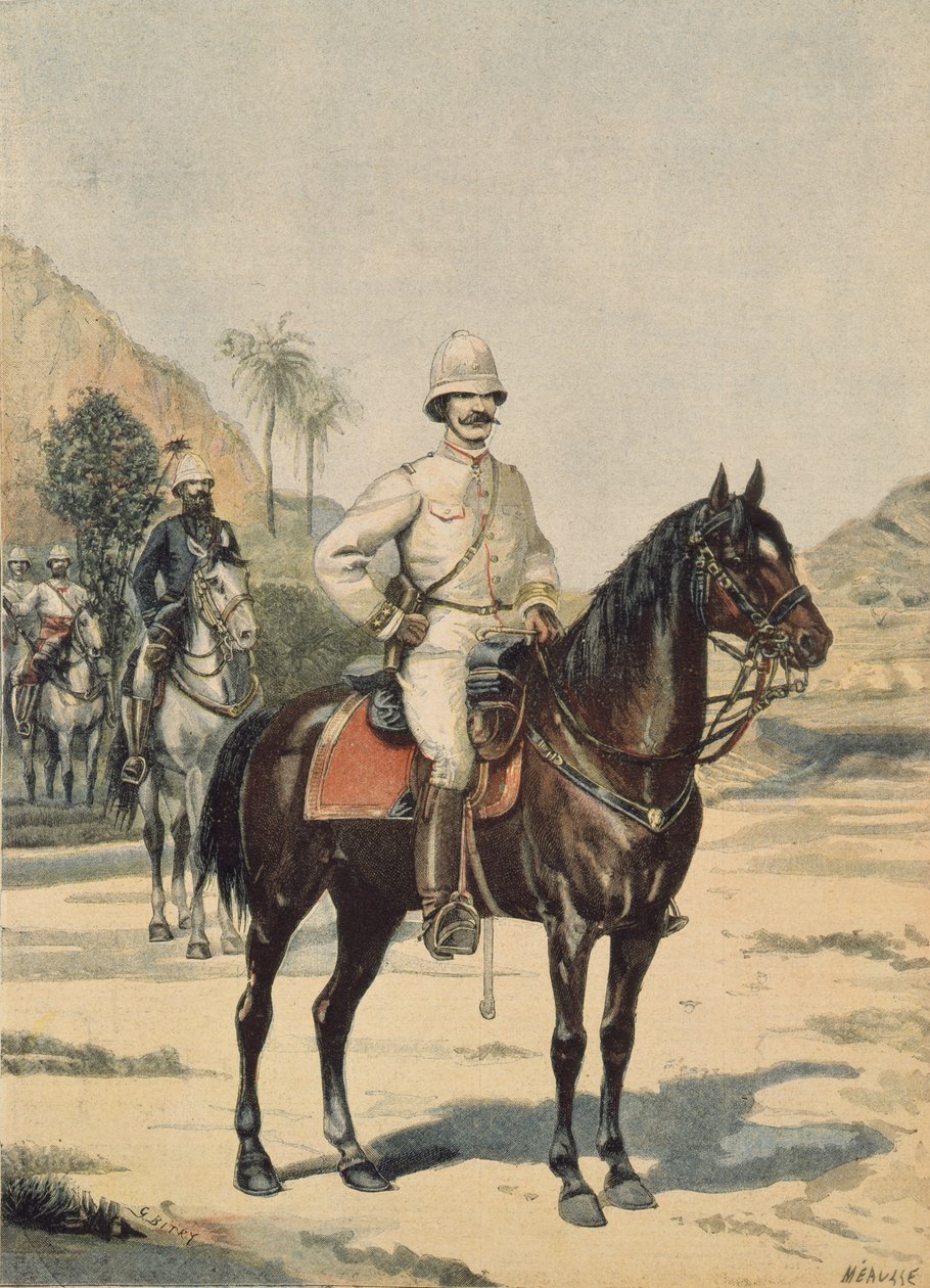 General Gallieni, fra Le Petit Journal, 11. juni 1899 (fargegravering) av Fortune Louis Meaulle