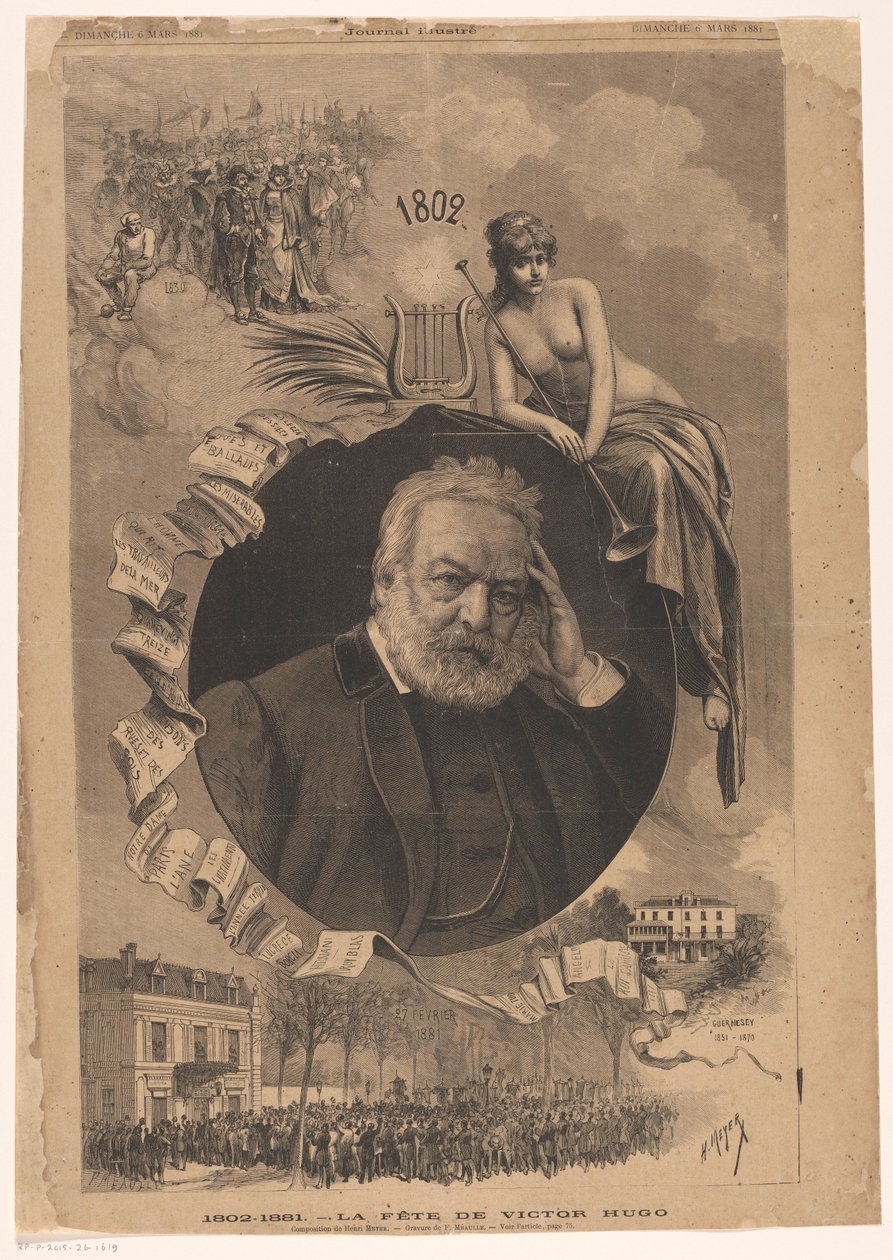 Portrett av Victor Hugo 1802-1881 Victor Hugo