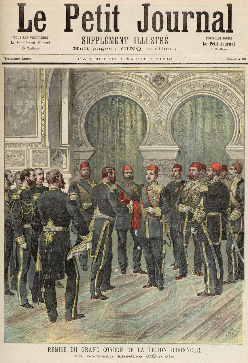 Return of the Grand Cordon of the Legion of Honor til New Khedive of Egypt, fra 