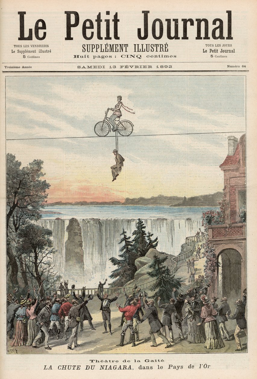 Theatre de la Gaite utøvere ved Niagara Falls, fra 