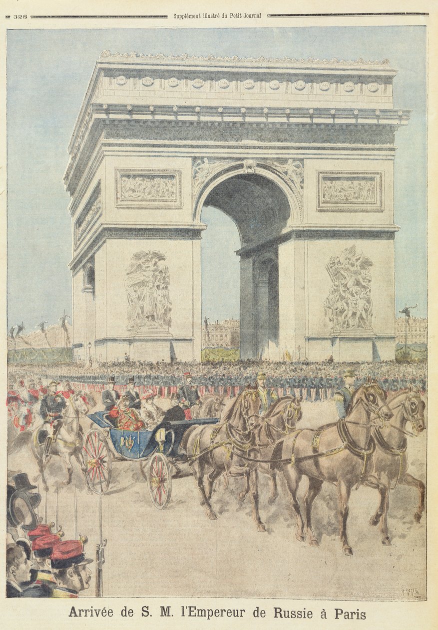Tsar Nicholas II (1894-1917) i Paris, fra 