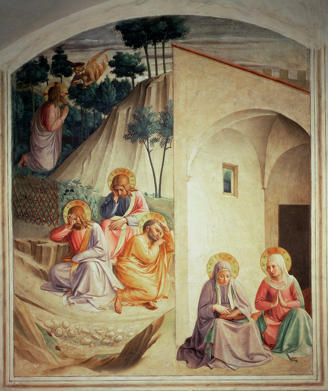 Kval i hagen, 1442 av Fra Angelico