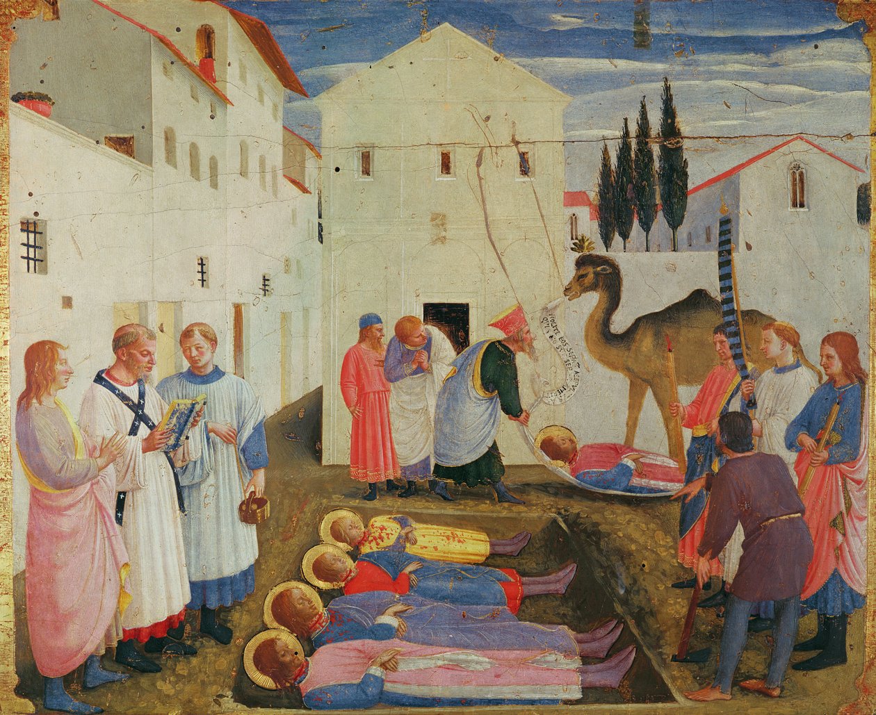 Begravelse av SS. Cosimo og Damian (tempera på panel) av Fra Angelico