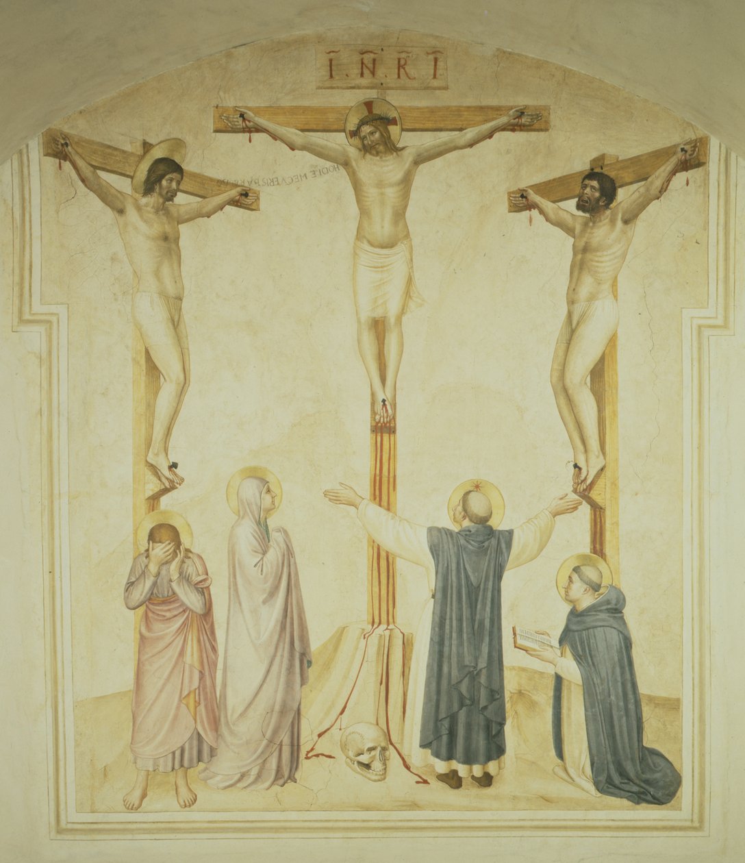 Kristus på korset mellom de to tyvene, ca. 1438-45 av Fra Angelico