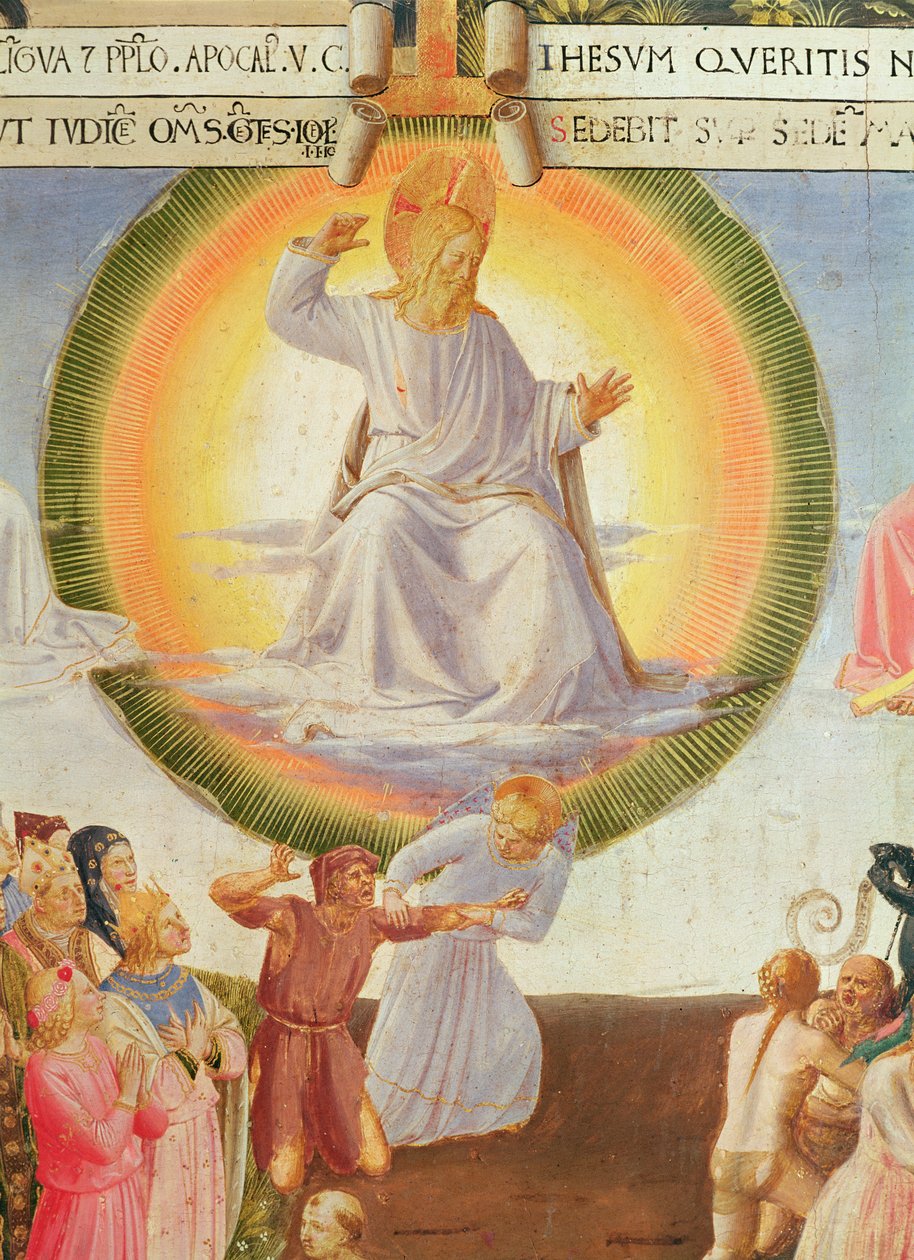 Scener of the Life of Christ, 3. panel som viser Kristi siste domsdetalj, 1450-3 tempera på tre av Fra Angelico