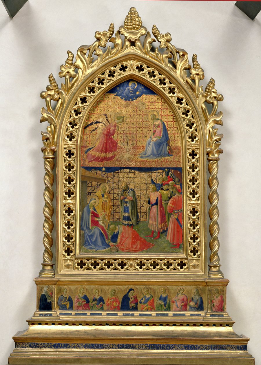 Bebudelsen og tilbedelsen av magiene (tempera på panel) av Fra Angelico