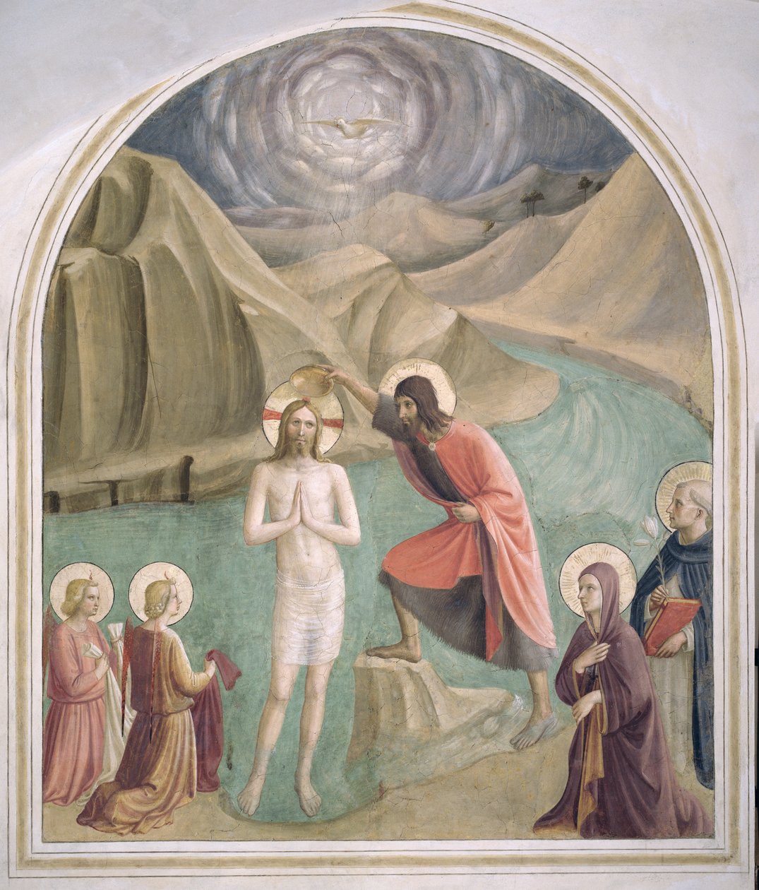 Kristi dåp, ca. 1438-45 av Fra Angelico