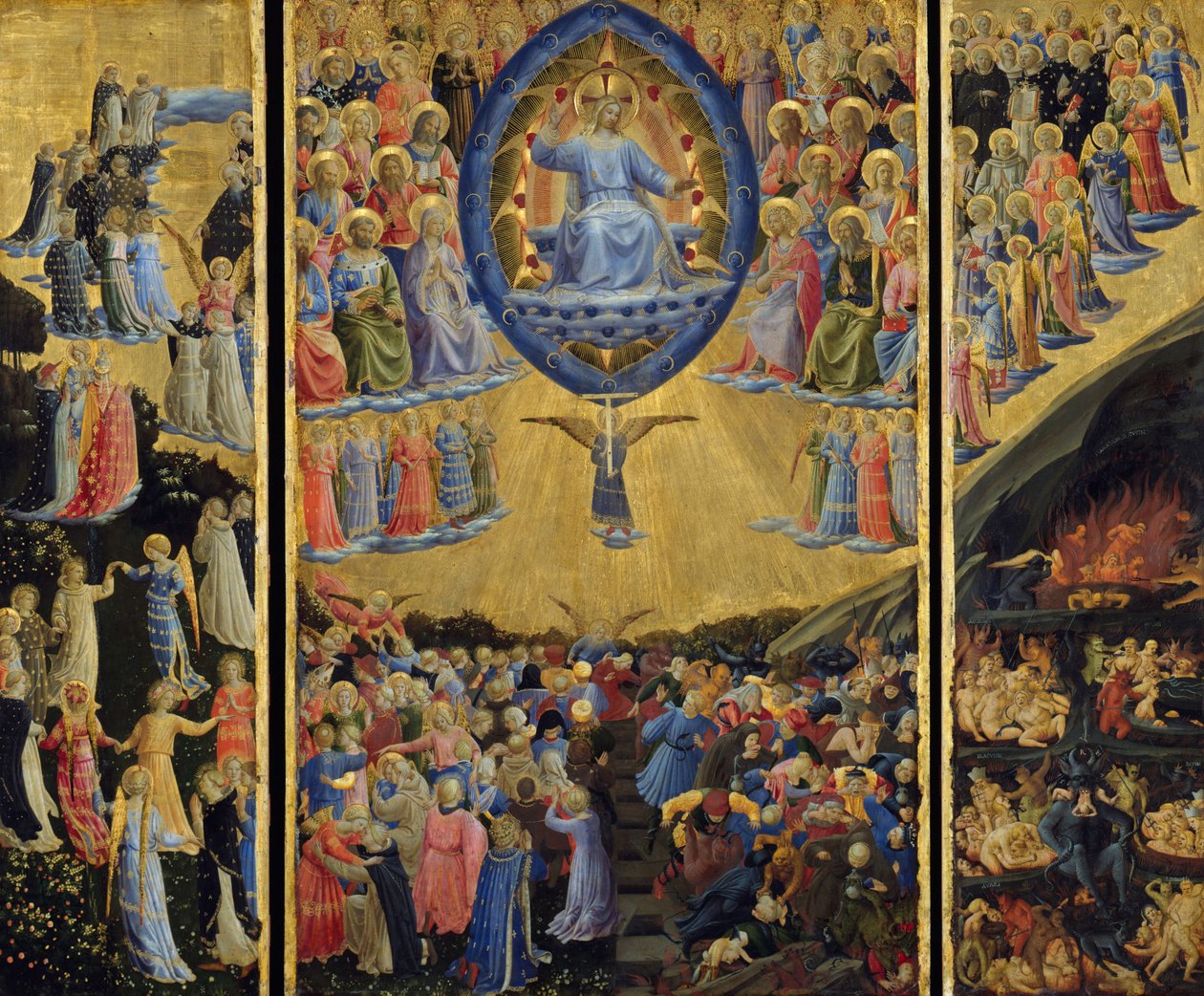Den siste dommen (vinget alter) av Fra Angelico