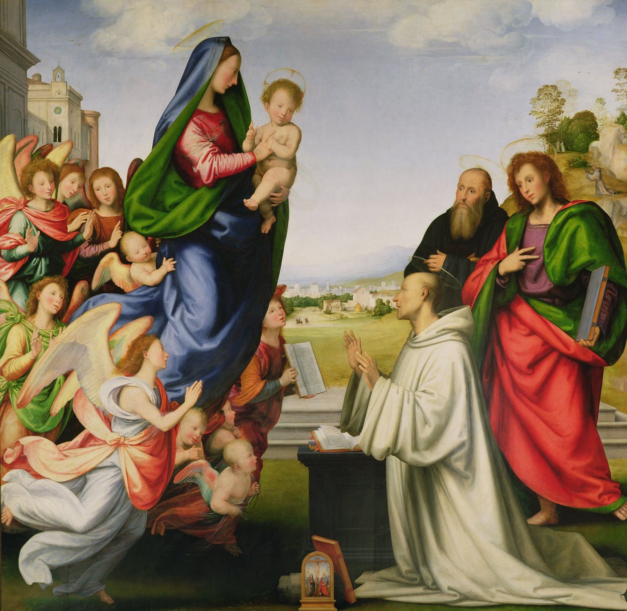 Jomfruens åpenbaring til St. Bernard, 1504-07 av Fra Bartolommeo