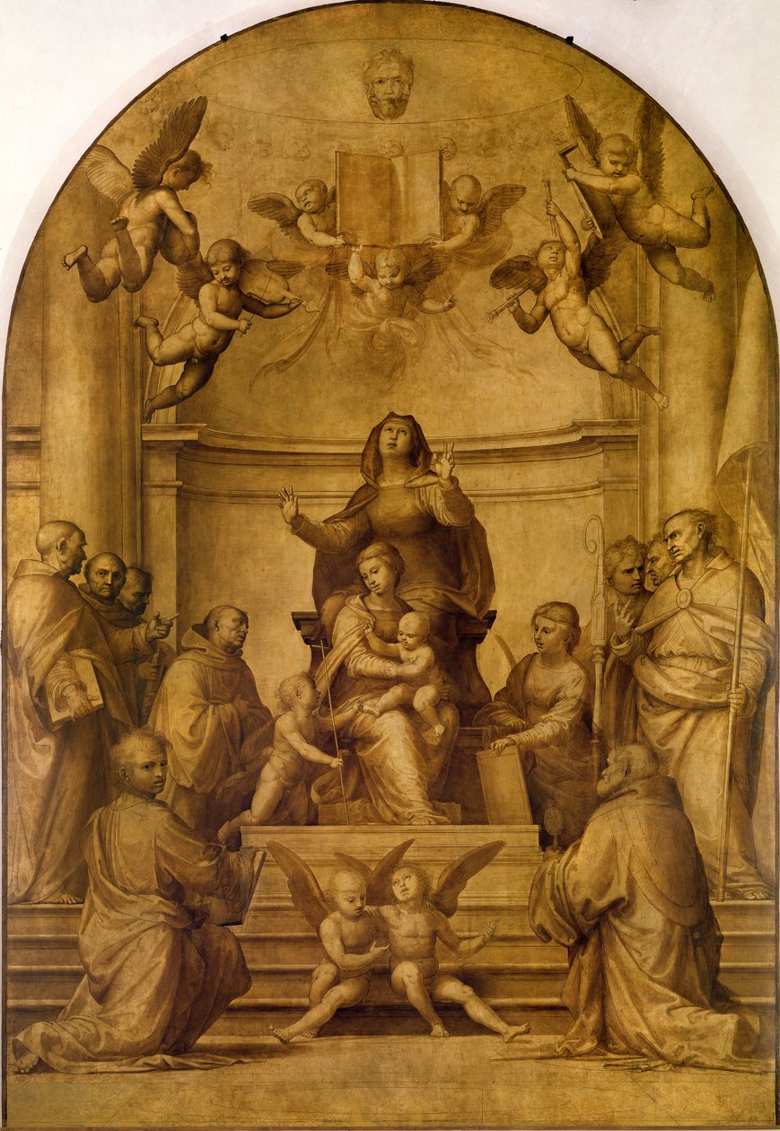 St. Anne (sepiaaltertavle) av Fra Bartolommeo