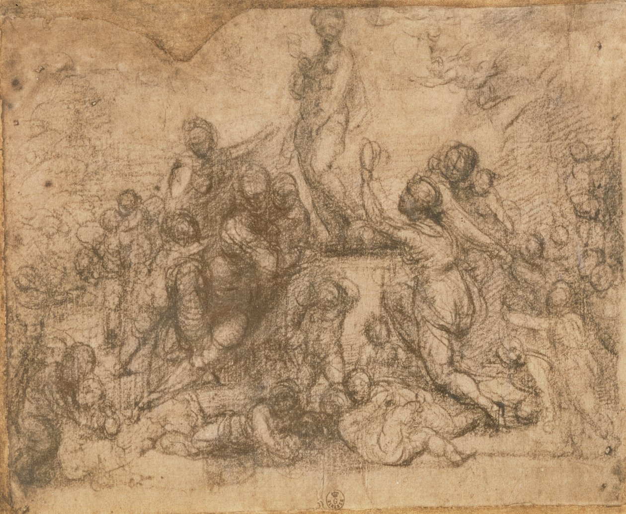 Tilbedelsen av Venus (kritt på papir) av Fra Bartolommeo